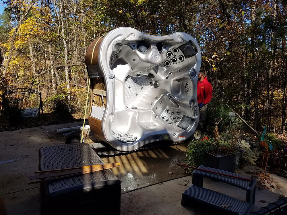 Can You Move a Hot Tub on Its Side?